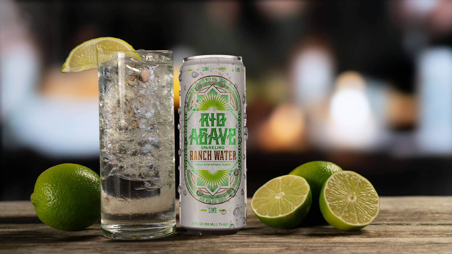 Rio Agave Lime Can with Limes